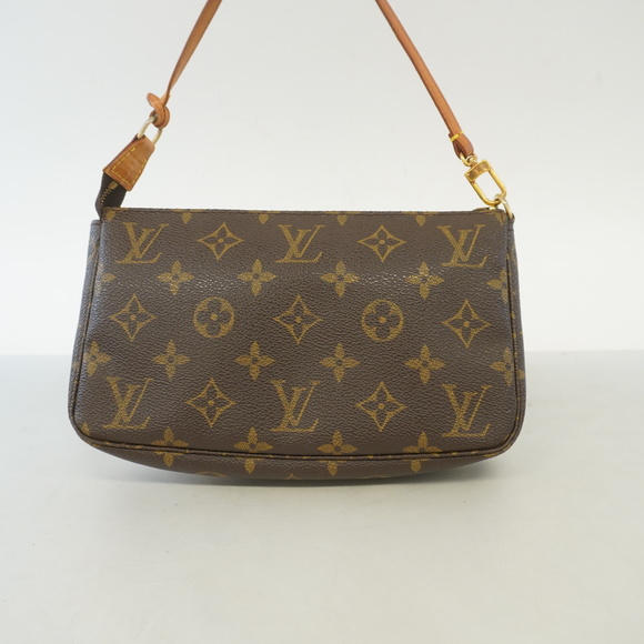 Auth Louis Vuitton Monogram Pochette Accessoir M51980 Women's Pouch - Picture 9 of 9